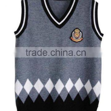 Boy's School Uniform Sweater V Neck photo-4
