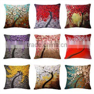 High quality 3D digital printed linen-textured cushion cover, pillow case