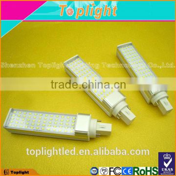 CRI80 SMD2835 plug lamp 120degree G23/G24/E26/E27 9w g23 led pl lamp