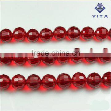 Wholesale Red color 6MM 96 faceted crystal ball beads for DIY Jewelry making