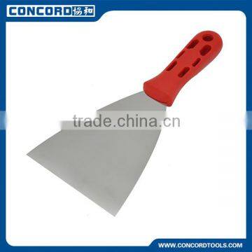 75 mm Stainless Steel Scraper with Drilled Plastic Handle , Putty Knife painting knife