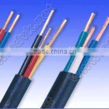 Rated Voltage 300/500V Al Conductor PVC Insulated and Sheathed Flat Cable