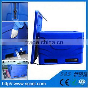 Frozen fish carrying tank plastic fish cooler box fish insulation container