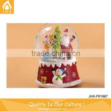 Newest Led Christmas Snowman Santa Crystal Ball Music Box