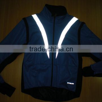 Winter High quality Rainproof high vision reflective cycling evening training jacket