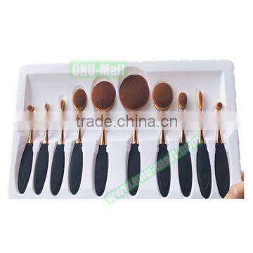 10Pcs/Set Beauty Toothbrush Shaped Foundation Power Eyebrow Eyeliner Lip Facial Makeup Oval Cream Brushes Makeup Tools photo-6