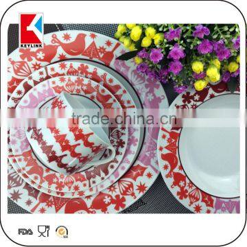 Best Selling Items Promotional Gift Item Color Box 16pcs Christmas Dinner Set Porcelain photo-6