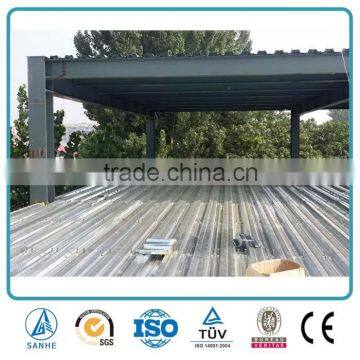 High bearing capacity steel floor decking sheet for structural building