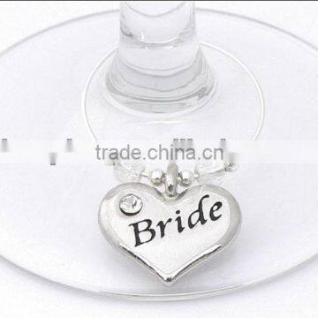 Bridal Wine Charms /Wedding Wine Charms/Reception Wine Charms