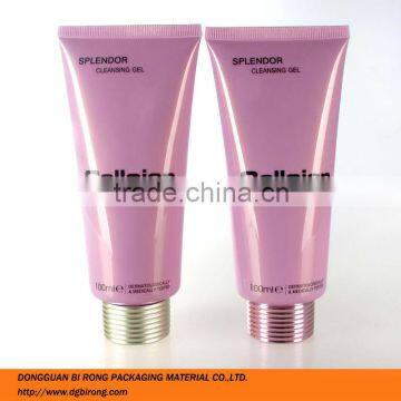 100ml cleansing gel PE tube with aluminum screw cap