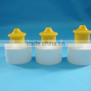 Plastic push-pull cap, 28/410 plastic push-pull cap for dishwashing liquid bottle