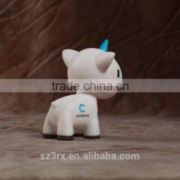 oem miniature pony white blank vinyl toy for diy