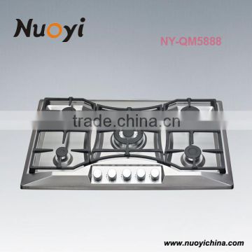 5 Burner Built in gas hob for cooking equipment