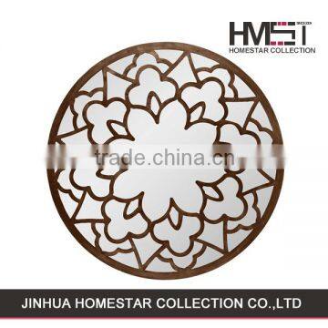 Factory sale fashion style hollow out mirror round in china