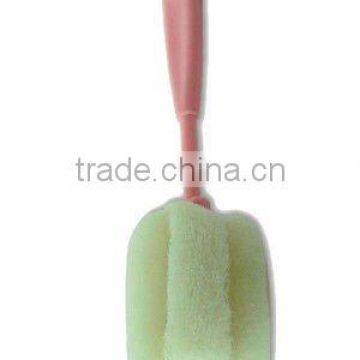 bottle cleaning sponge with plastic handle