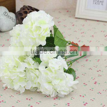 Wholesale artificial hydrangea silk flowers bouquet for wedding