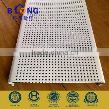 PE/PVDF Coated perforated aluminum ceiling tiles