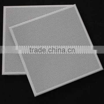 Sound Absorbed Fireproof Perforated Aluminum Sheet Metal Ceiling Tiles / Board