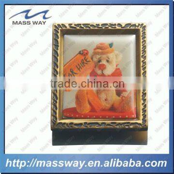 promotion 3D custom cartoon metal fridge magnet photo frame