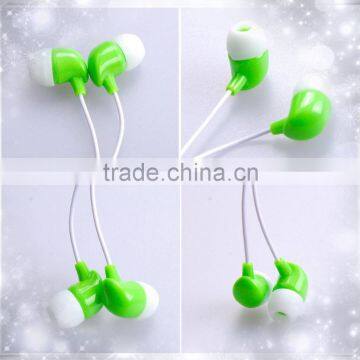 Super high quality plastic earphone with mic for laptop earphone