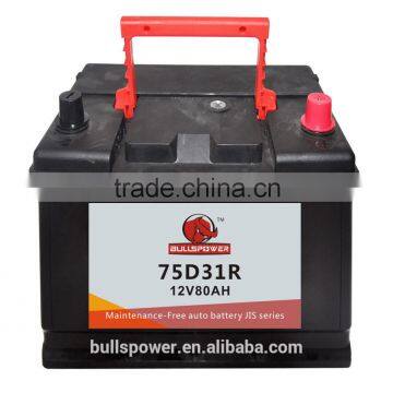 12v 75d23l Car Battery Dry Charged Car Battery Auto Car Battery N70Z/75D31R photo-2