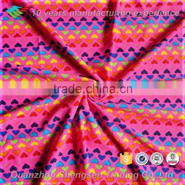 about heart print lycra stock fabric suppliers