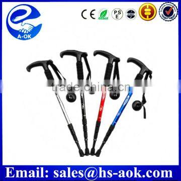 Old Man Outdoor Sports Camping Hiking Pole Walking Telescopic Stick Cane Trekking Ski Poles Climbing Mountaineering Crutch