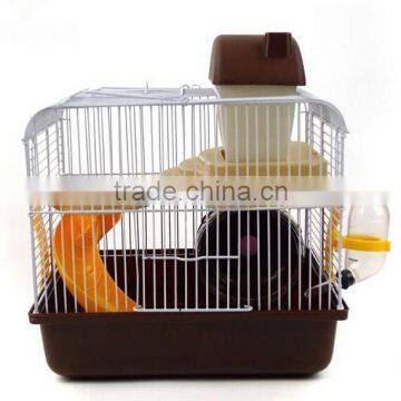 Portable Pet Hamster House Cage with Waterer and Bowl, 11.5*8.3*11.8in Hamster Cage