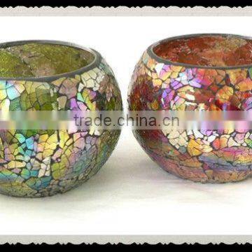 laminated shinning decorative mosaic votive