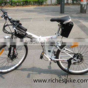 26 inch folding mountain electric bike with rear battery (Model FLD26)