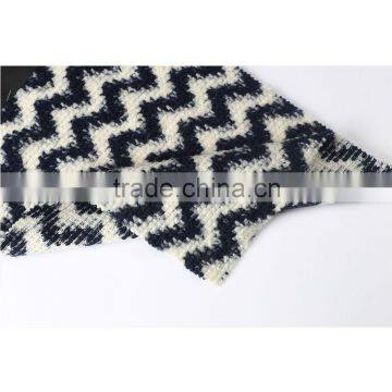 China style 100%polyester coarse jacquard stretch knit garment fabric