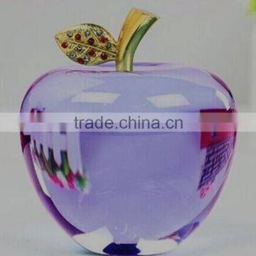 Color Christmas Decorations Crystal Glass Apple Gift photo-4