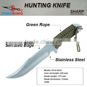fixed blade stainless steel camping knife