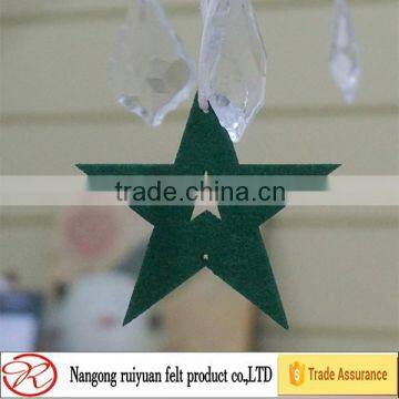 2015 Promotional Cute Felt Christmas Boots Hanging Ornament With Ribbon Hanger photo-3