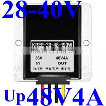 DC DC 32V 36V TO 48V Step Up Power Converter 4A 190W Voltage Regulator IP67 Waterproof LED Driver