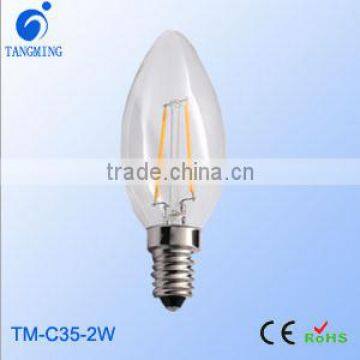 Online shopping 2w 3w 4w led filament candle bulbs with B15 base shadowless led filament bulbs