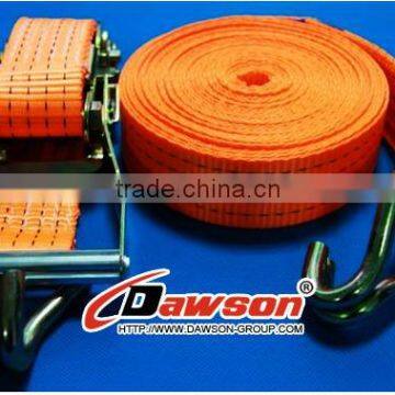 US Standard Ratchet Tie Down Strap With Wire Hooks (2''x10000LBS)
