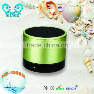 2014 Hot sell item cell phone Bluetooth metal speaker with micrphone,mini travel speaker with microphone