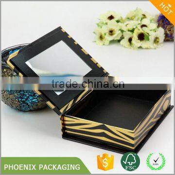 Book shaped paper box packaging for cosmetic