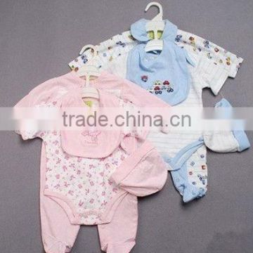 100% cotton plain short sleeves baby rompers