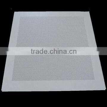 acoustic clip-in square aluminium suspended sheet,decorative false ceiling panel perforated