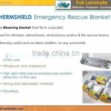 emergency survival rescue thermal blanket