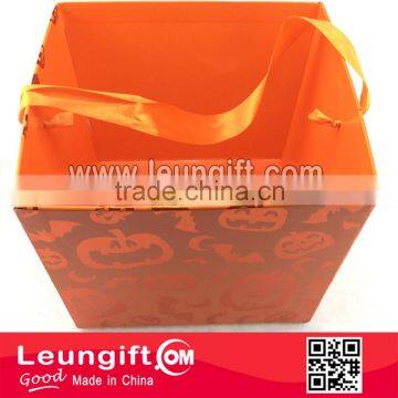 Halloween Cardboard Pail with Metallic Finish