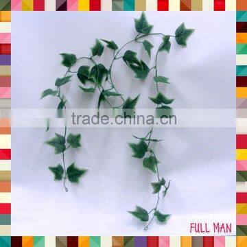 6' Green Artificial Silk Decorative Leaves English Ivy Garland