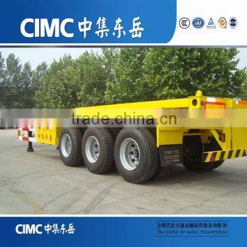 CIMC 20ft or 40ft Gooseneck Skeleton Container Chassis Trailer With Quality Wabco Brake Valve