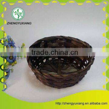 Brown mini bamboo storage basket