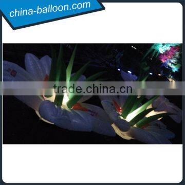 Decorative Inflatable LED Flower Inflatable Lily Flower With Logo Printing photo-3