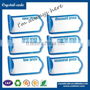 Semi-gloss thermal paper supermarket price label