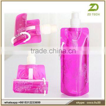 Low price unique plastic foldable sport water bottle ZDS1742