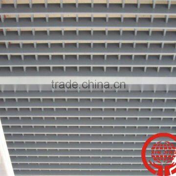 Metal suspended decorative grid ceiling
